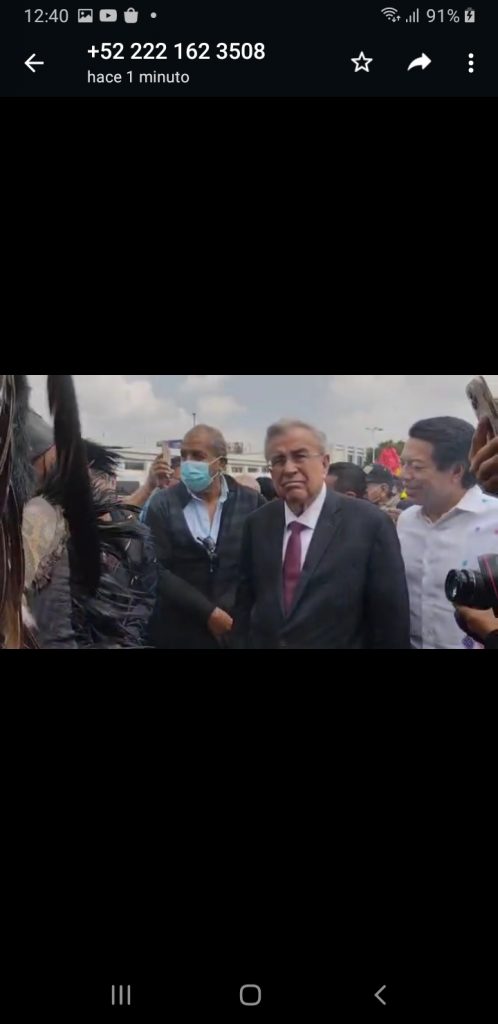 Fotonota: Mario Delgado y “El Roñas” Fernández Noroña, entre los asistentes al informe de Mier Velazco