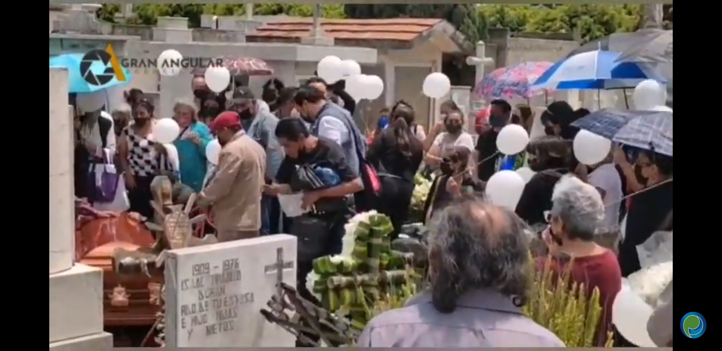 Video desde Puebla: Despiden al pequeño fallecido en la tromba del lunes