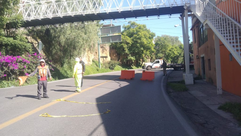 Se mantiene operativo vial en obras de reconstrucción del puente El Trébol-Zahuapan