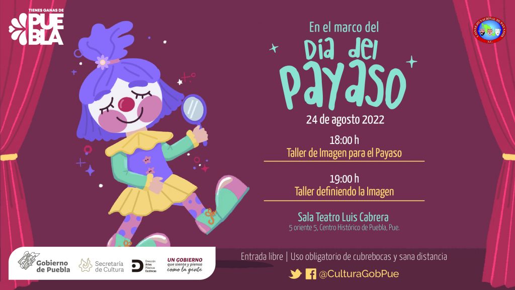 Impartirá Cultura talleres gratuitos sobre la creación de imagen del payaso