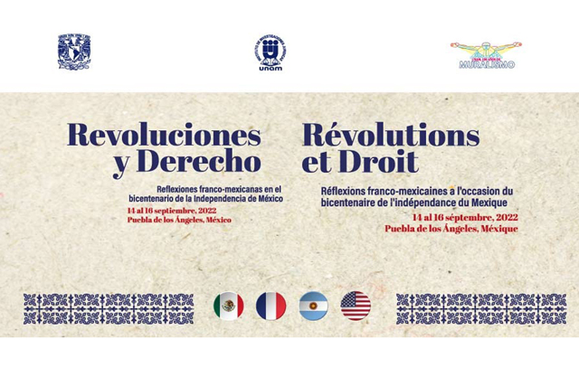 Intelectuales de México y Francia reflexionarán en Puebla sobre “Revoluciones y Derecho”