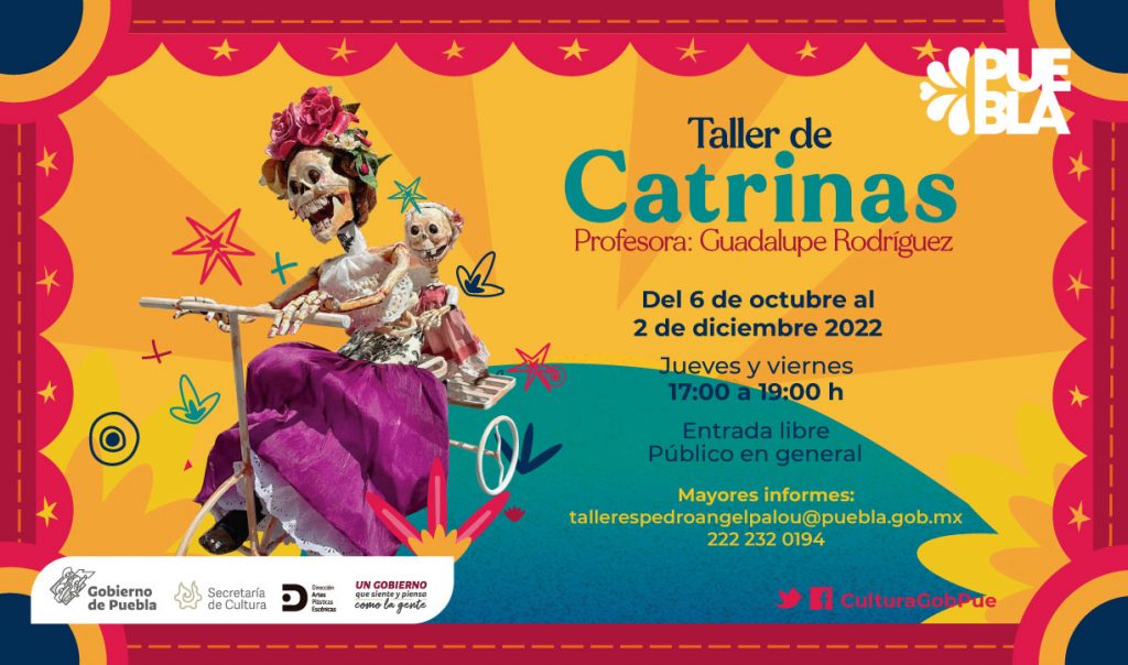 Ofrecerá Cultura talleres  de catrinas, arte huichol y cartonería