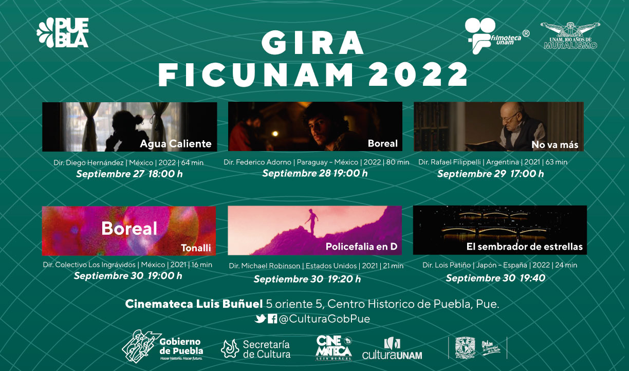 Será Puebla sede del Festival Internacional de Cine de la UNAM: Cultura