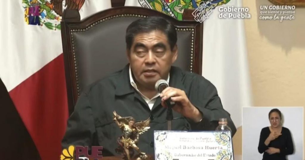 Van 6 detenidos por el asesinato de un policía de Tehuacán, confirmó Miguel Barbosa