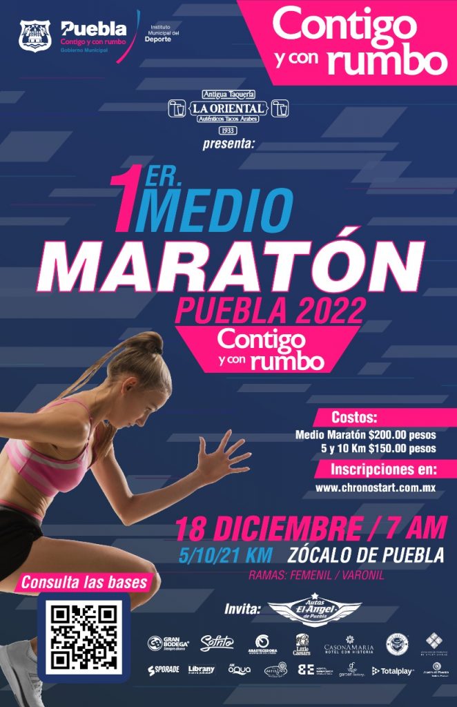 Primer medio maratón de Puebla cambia de fecha para optimizar calendario atlético 