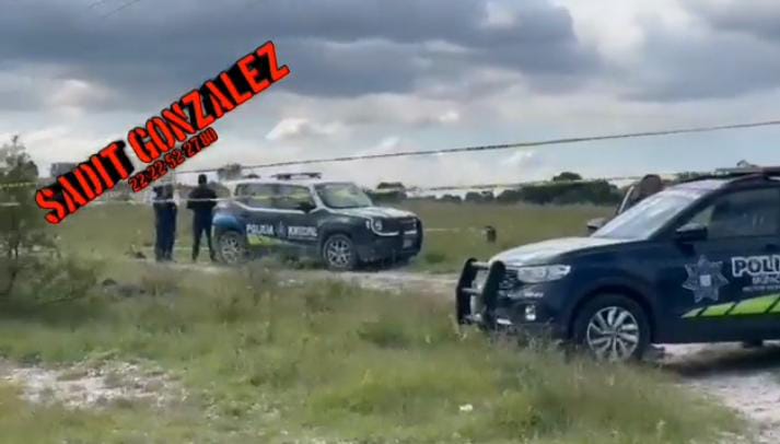Video desde Puebla: Encuentran cadáver de un hombre con signos de violencia en Santo Tomás Chautla