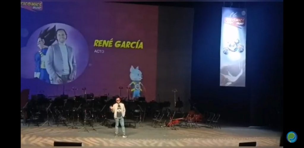 Video desde Puebla: El actor de doblaje, René García, en la Ficómics BUAP 2022