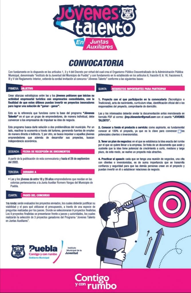 El programa “Jóvenes Talento” llega a la junta auxiliar Romero Vargas 