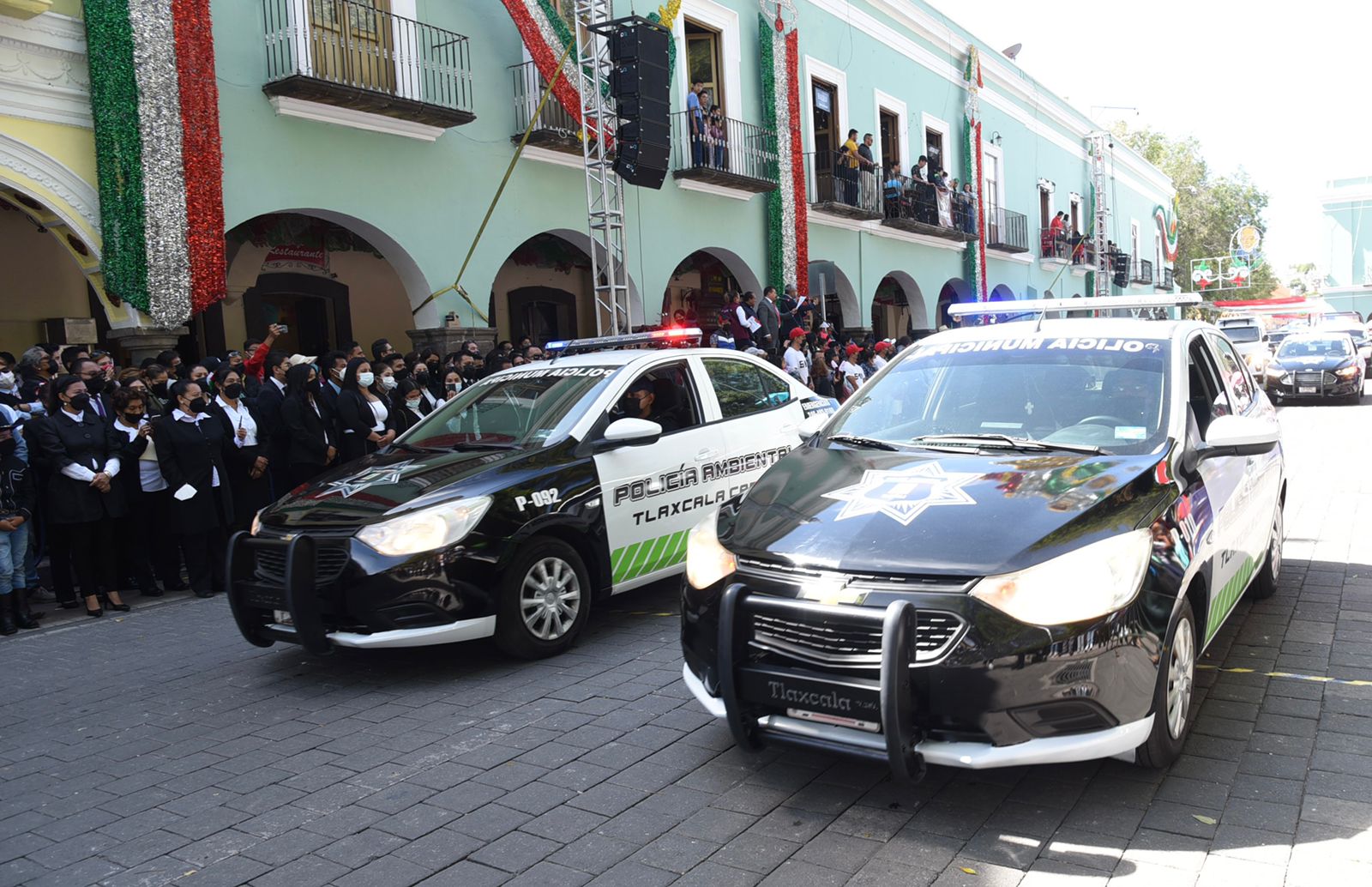 Jorge Corichi cumple su palabra; presenta 21 vehículos nuevos para brindar más seguridad en Tlaxcala capital