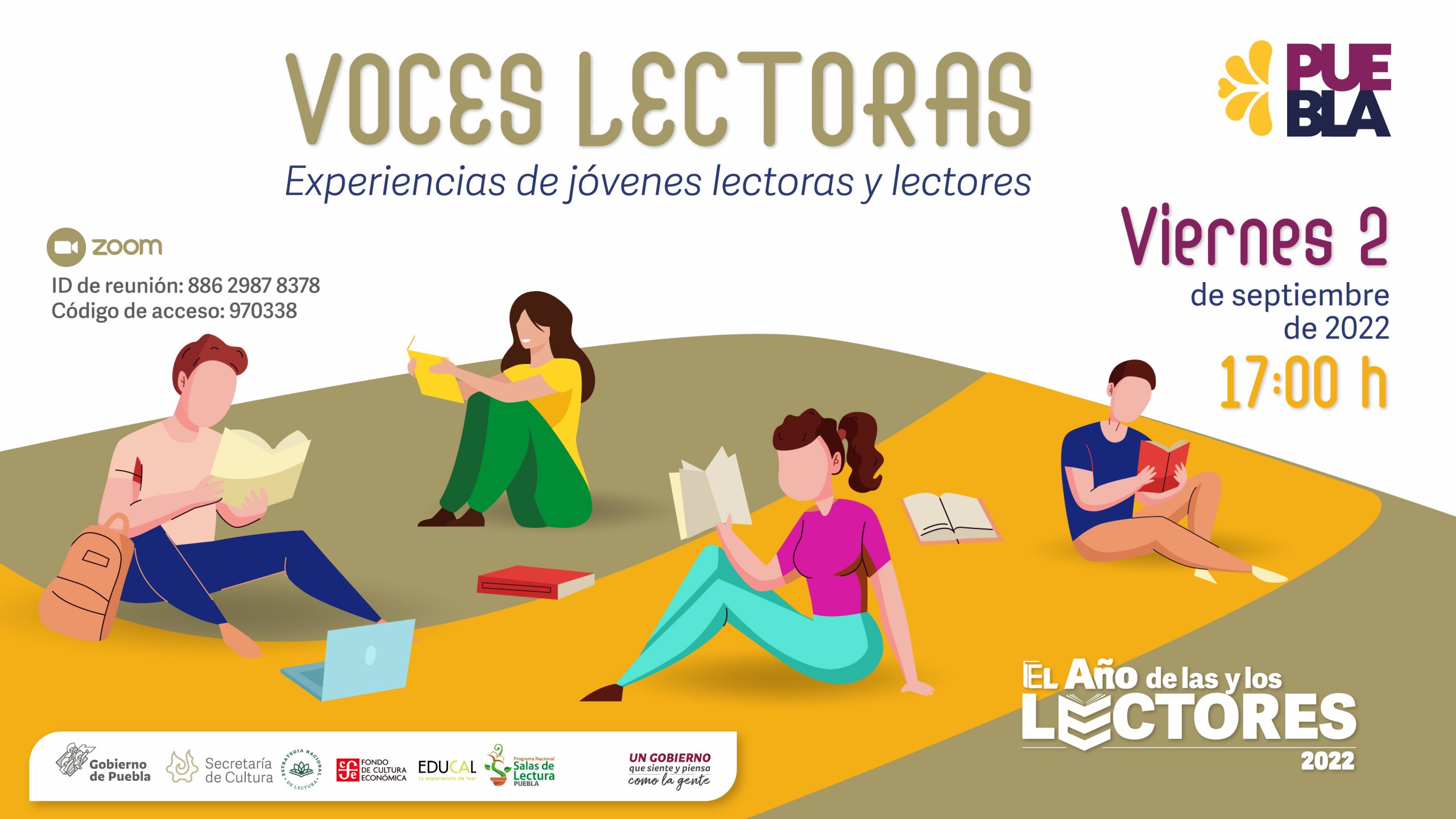 Desarrollará Cultura encuentros literarios del programa “Voces Lectoras”