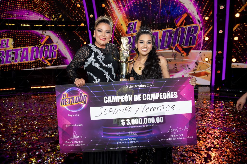 Verónica Linares en Imitación y Joaquina Carruitero en Canto son las “Campeonas” de “El Retador” edición 2022