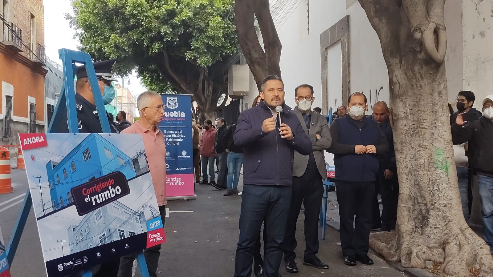 Video desde Puebla: Recursos recaudados por parquímetros se invertirán en siembra de árboles y cruceros seguros, señaló Adán Domínguez