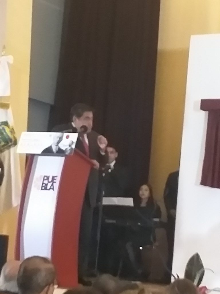 Video desde Puebla: Gobernador Barbosa encabeza presentación del libro “Un Samurái en la Revolución Mexicana”