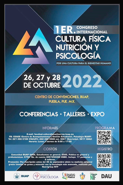 Primer Congreso Internacional Cultura Física, Nutrición y Psicología