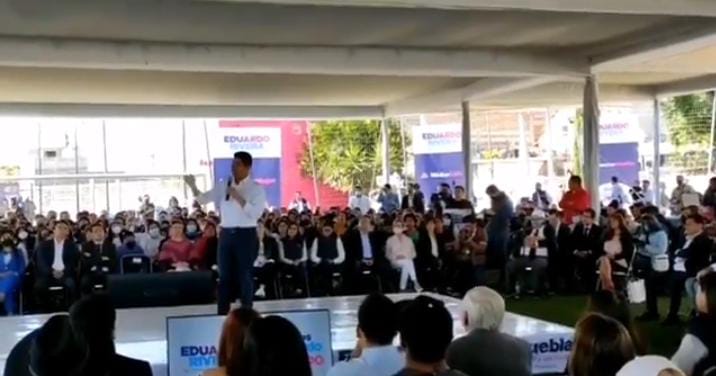 Video desde Puebla: Eduardo Rivera presentó su informe en el rubro Desarrollo Humano