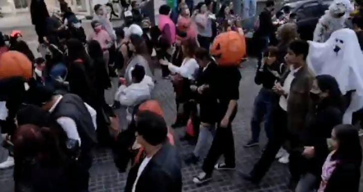 Video desde Puebla: Se realiza la Marcha Siniestra en la capital