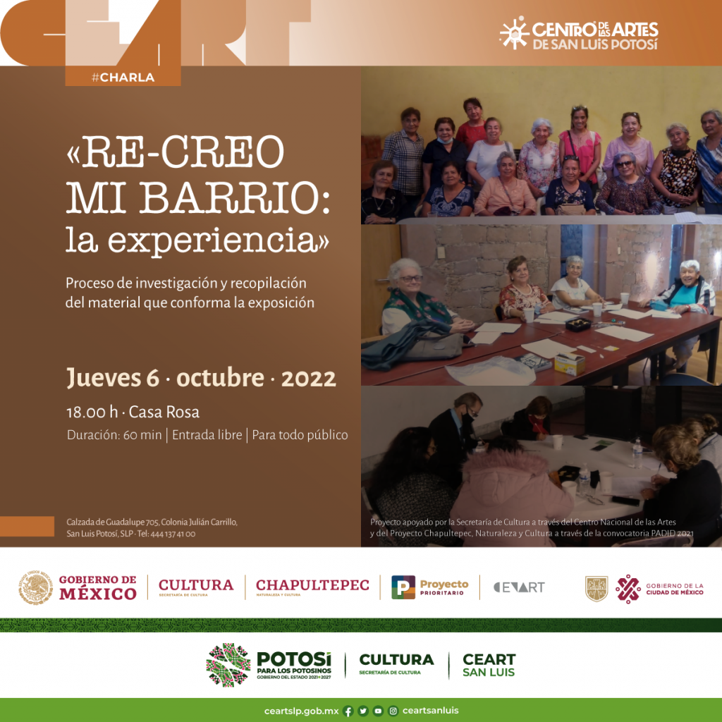 Proyecto cultural “Re-Creo Mi Barrio”, en el Centro de las Artes