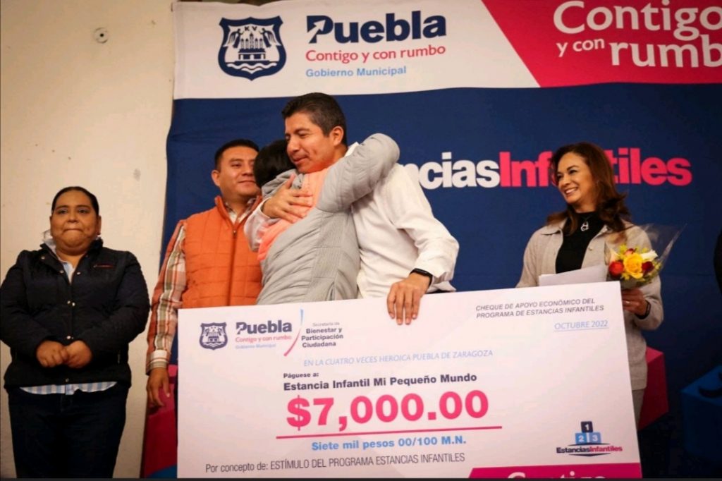 Puebla ya cuenta con 70 estancias infantiles afiliadas al programa para apoyar a 900 familias en el cuidado de sus hijos 