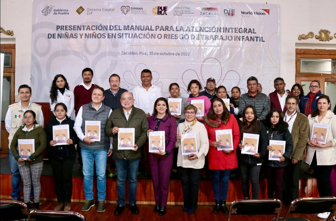Presenta SIPINNA Puebla “Manual para la Atención Integral de Niñas y Niños en Situación o Riesgo de Trabajo Infantil”