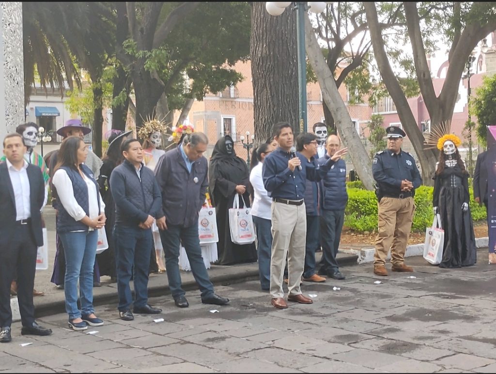 Video desde Puebla: Eduardo Rivera resalta disminución de percepción de inseguridad