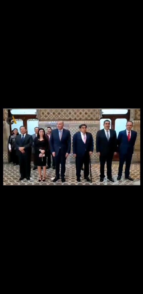 Video desde Puebla: Luis Miguel Barbosa y Adán Augusto López acuden a la Legislatura a hablar de la reforma a la Guardia Nacional