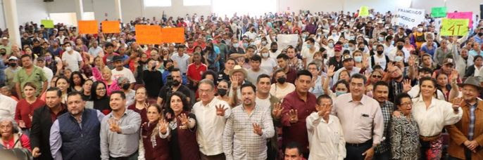 Más de 10 mil simpatizantes de Morena en Chignahuapan, Huachinango, y Xicotepec en apoyo a Claudia Sheinbaum