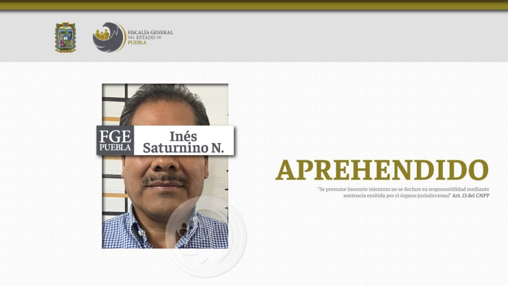 Acusado de varios delitos, la FGE confirma detención de Inés Saturnino López, ex presidente de Tecamachalco