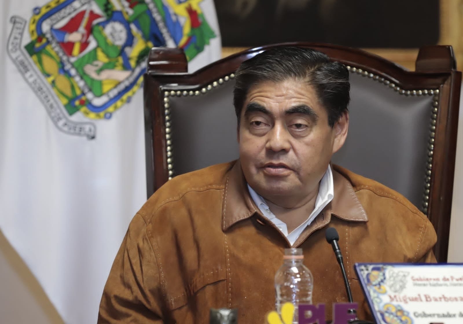 Video desde Puebla: Miguel Barbosa precisó que Inés Saturnino fue detenido por varios delitos