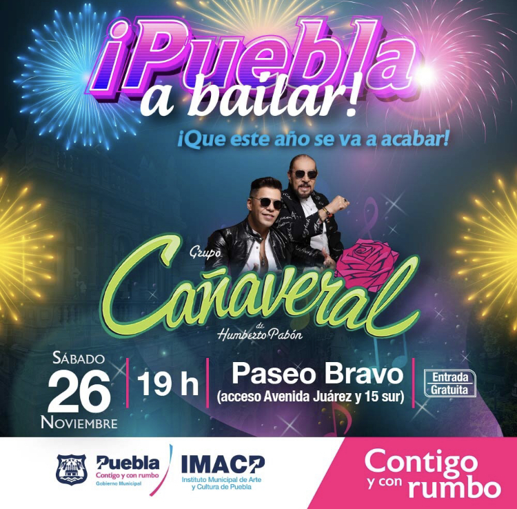 Ayuntamiento de Puebla arranca actividades culturales de fin de año con la presentación del Grupo Cañaveral