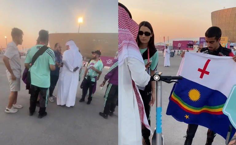 Qataríes agreden a periodista brasileño por confundir bandera de Pernambuco con la LGBT