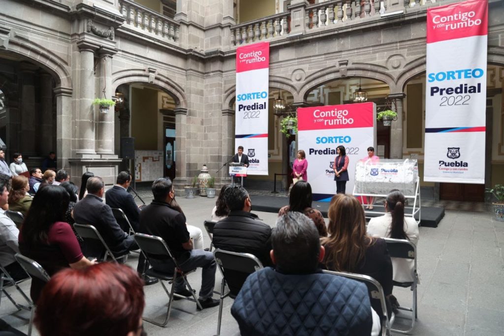 Ayuntamiento de Puebla realiza sorteo predial 2022