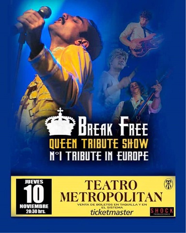 Por primera vez llega a la república mexicana Break Free Queen Tribute Show
