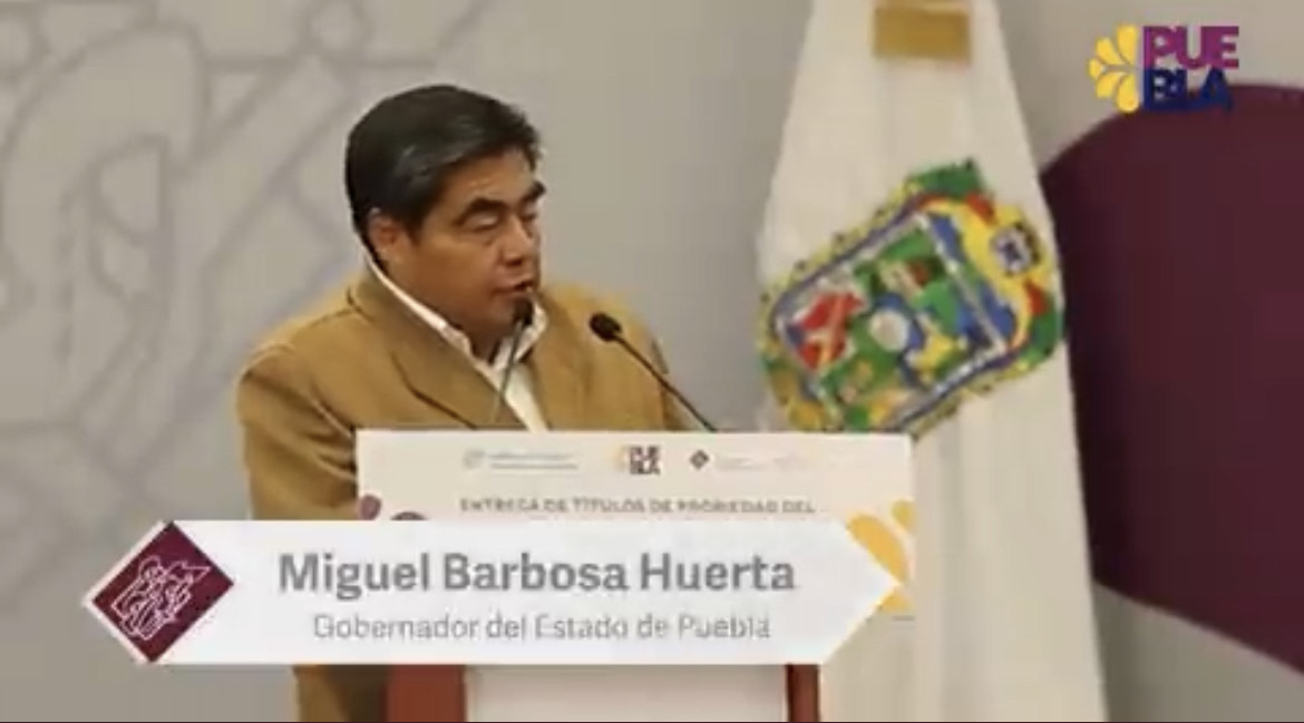 Video desde Puebla: Ayuntamiento de Chignahuapan, responsable de contratar a policía acusado de homicidio, sentenció Miguel Barbosa