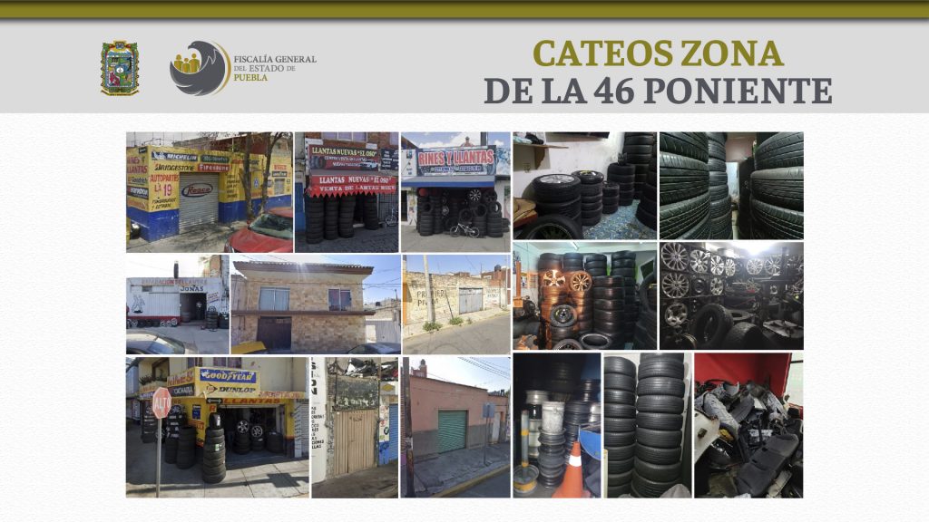 En la zona de la 46 Poniente FGE aseguró más de 1,000 autopartes
