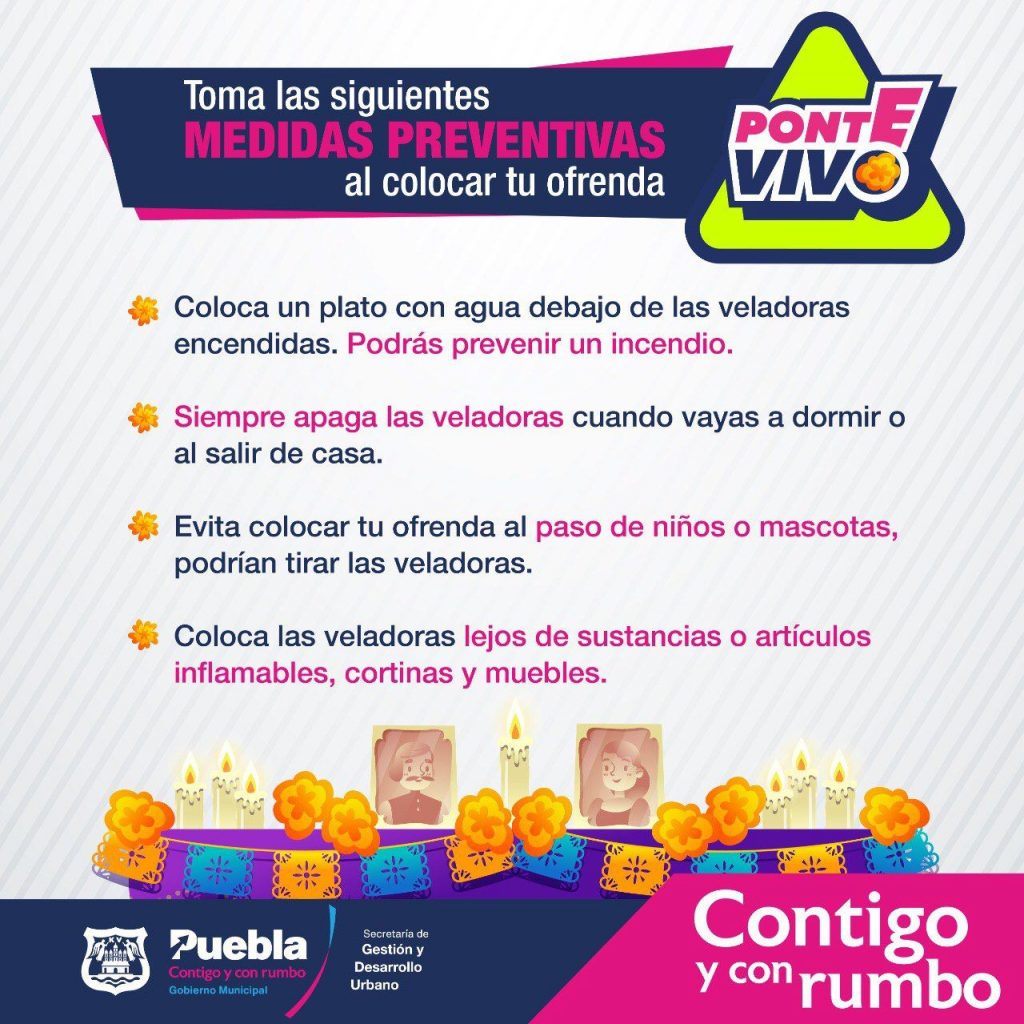 Cómo evitar accidentes con las ofrendas
