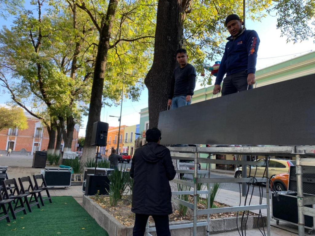 También en el zócalo de Tlaxcala habrá pantallas gigantes para el México VS Polonia