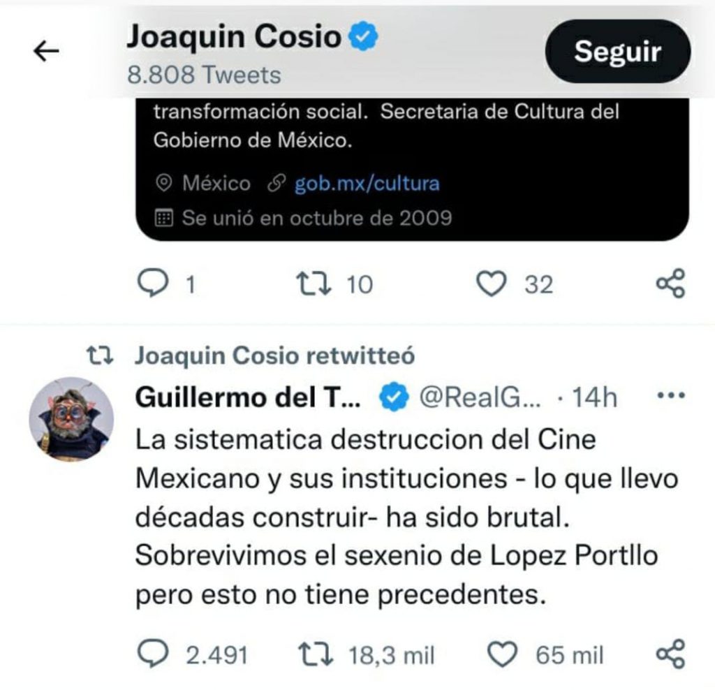 Figuras del cine mexicano se lanzan contra el gobierno federal tras cancelación del premio Ariel