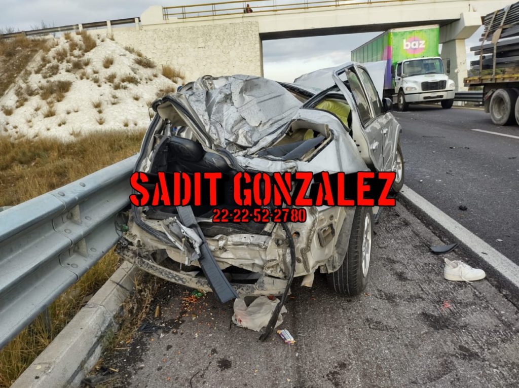 4 muertos y 3 lesionados deja trágico accidente sobre la Puebla-Orizaba