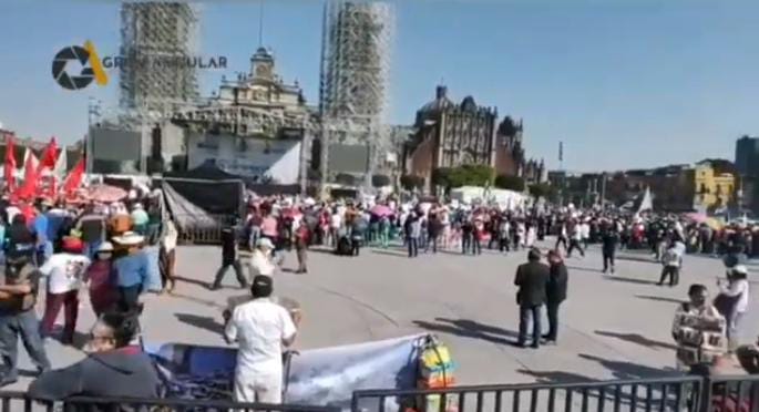 Video desde Puebla: José Antonio Martínez, Liz Sánchez y Olga Romero, en la marcha por la 4T
