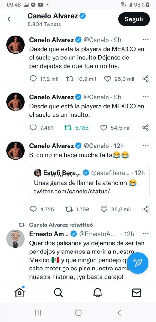 “Canelo” Álvarez critica posible desdén de Lionel Messi a la playera de la selección mexicana