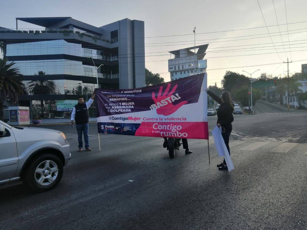 Jornada contra la violencia de género en Puebla capital