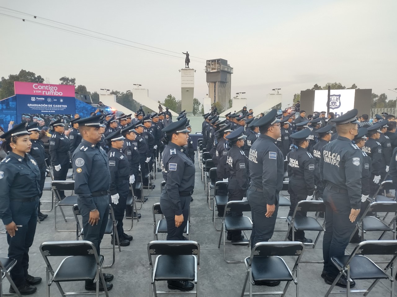 Video desde Puebla: Rivera Pérez encabeza graduación de 79 nuevos cadetes