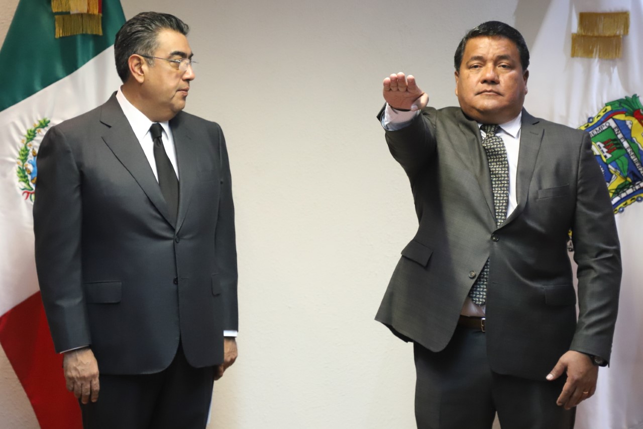 Sergio Salomón Céspedes designó a Julio Huerta Gómez al frente de la secretaría de Gobernación