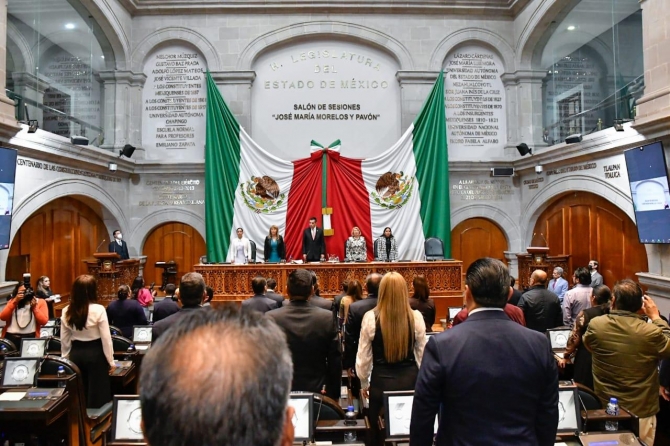 Legislatura mexiquense aprobó 294 incitativas y puntos de acuerdo