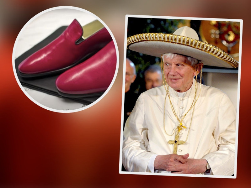 Zapatos con sello “hecho en México” acompañaron a Benedicto XVI en su retiro