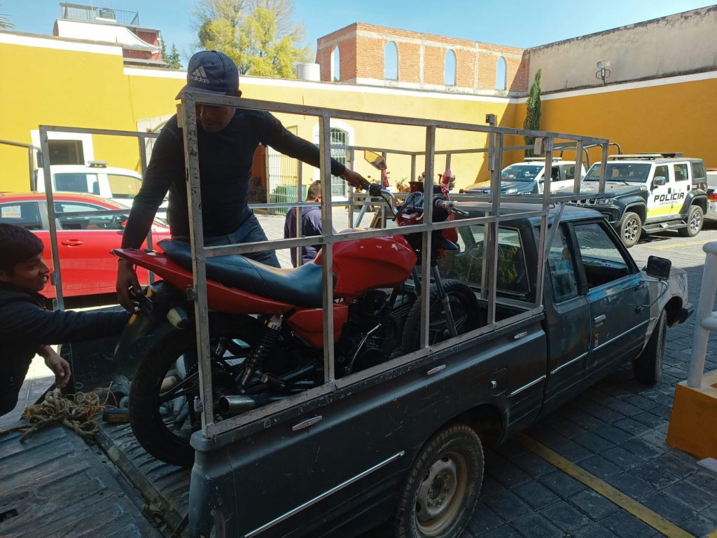 Recuperan motocicleta robada en Tlaxcala