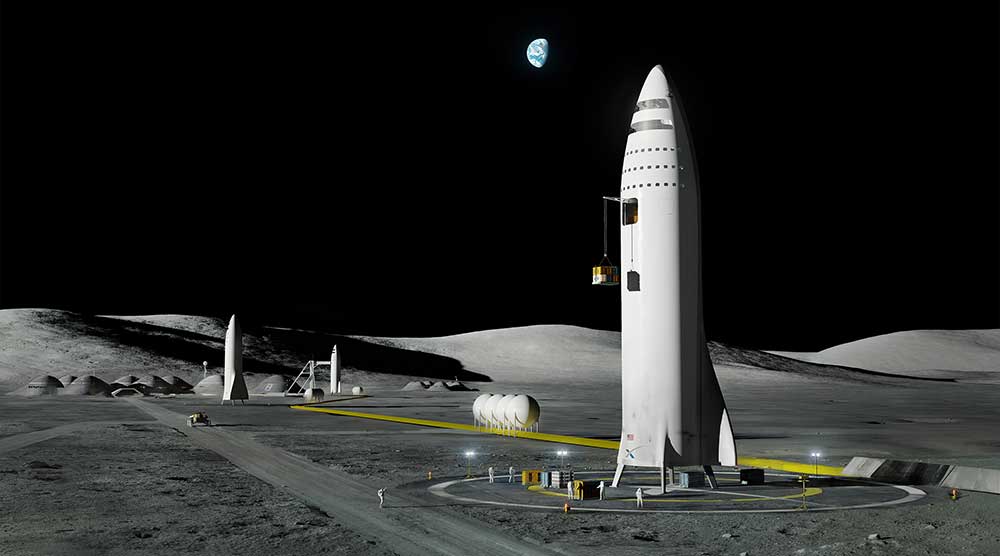 La primera Misión totalmente civil en volar alrededor de laLuna a bordo del StarShip de SpaceX
