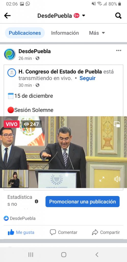“Por la estabilidad política y social de Puebla”, Sergio Salomón Céspedes toma protesta como gobernador sustituto