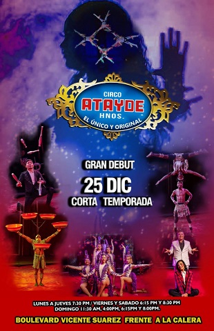En época navideña Puebla se invade de la magia del único y original Circo Atayde Hermanos