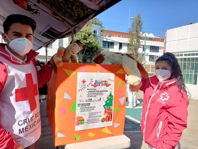 Invitan a participar en la colecta Juguetes Sobre Ruedas de la Cruz Roja Toluca